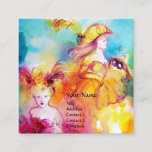 RONDO IN LAGOON PERFORMING Arts，コスチューム・デザイナー スクエア名刺 (正面)