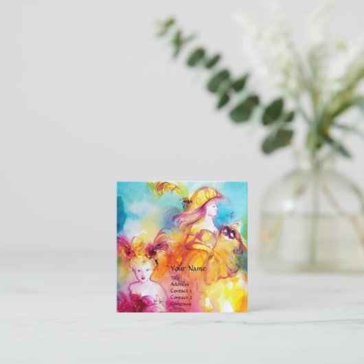 RONDO IN LAGOON PERFORMING Arts，コスチューム・デザイナー スクエア名刺 (スタンド正面)