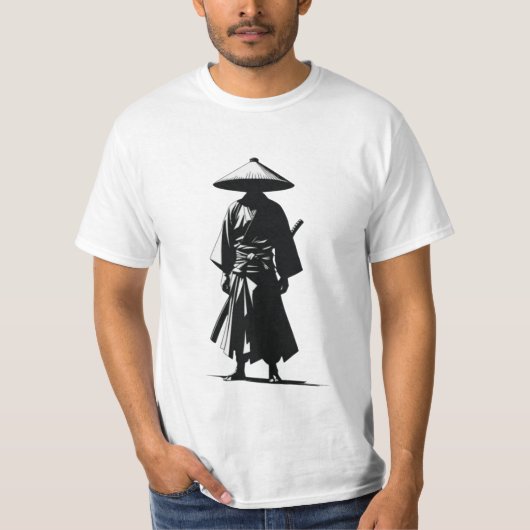 Ronin Spirit - Minimalist Samurai T-Shirt Tシャツ (正面)