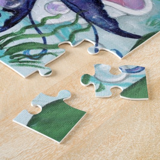 ronneによる"真珠"の人魚のファンタジーの芸術のパズル ジグソーパズル (側面)