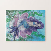 ronneによる"真珠"の人魚のファンタジーの芸術のパズル ジグソーパズル (横)