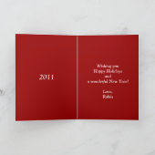 ronniの子犬 シーズンカード (内部)