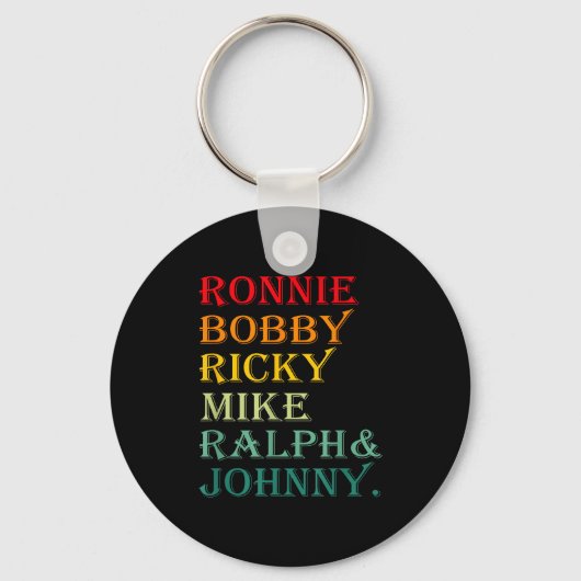 Ronnie Bobby Ricky Mike Ralph And Johnny  キーホルダー (正面)