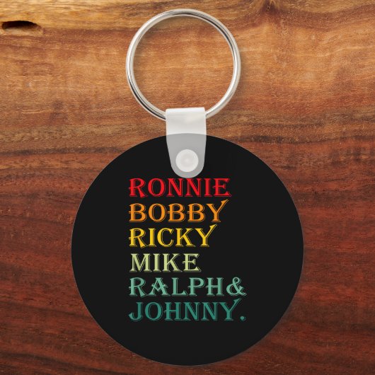 Ronnie Bobby Ricky Mike Ralph And Johnny  キーホルダー (正面)
