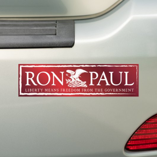 RonPaul2012 バンパーステッカー (車上)