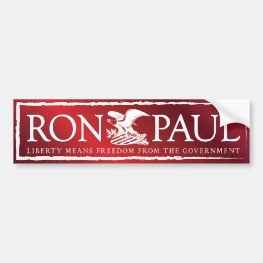 RonPaul2012 バンパーステッカー (正面)