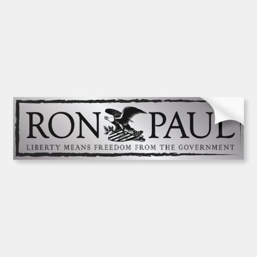 RonPaul2012 バンパーステッカー (正面)