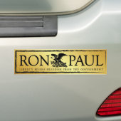 RonPaul2012 バンパーステッカー (車上)