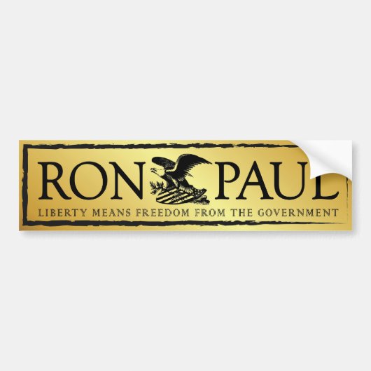 RonPaul2012 バンパーステッカー (正面)