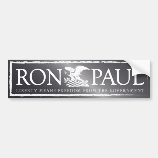 RonPaul2012 バンパーステッカー (正面)