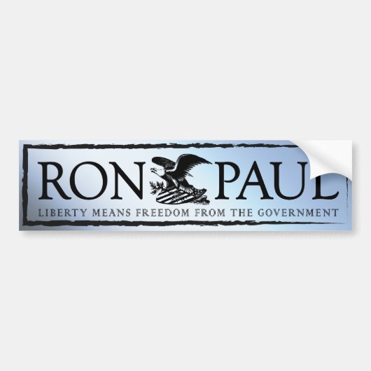 RonPaul2012 バンパーステッカー (正面)