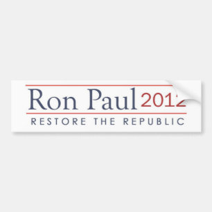 ronpaul_restore_the_republic 2012年 バンパーステッカー