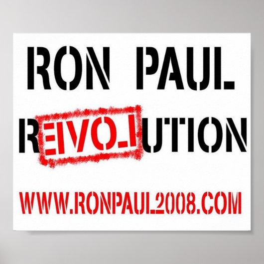 RONPAULRevolution ポスター (正面)