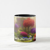 Ron's Morning Teaカスタマイズ可パーソナライズされた能 マグカップ (中央)