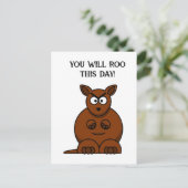 Rooこの日、Kangarooおもしろいメ怒ン ポストカード (スタンド正面)