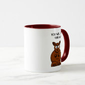 Rooこの日、Kangarooおもしろいメ怒ン マグカップ (正面右)