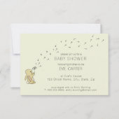 Roo Bunny - Dandelion Wishes Baby Shower 招待状 (正面)