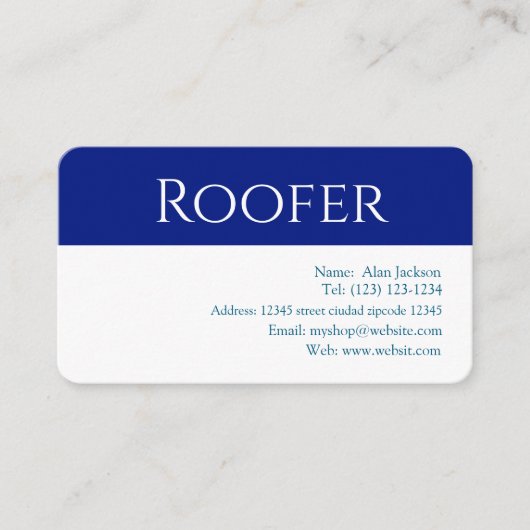Roofer 名刺 (正面)
