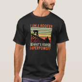 Roofer Dad Roofing Contractor Roofer Technician   Tシャツ (正面)