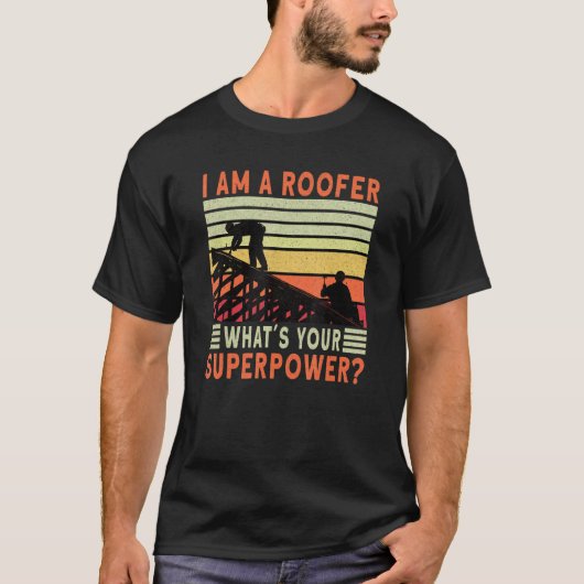 Roofer Dad Roofing Contractor Roofer Technician Tシャツ (正面)