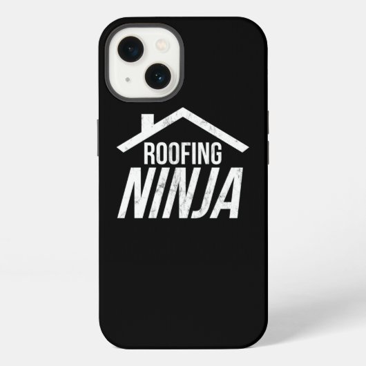 Roofer Design Funny Ninja Roofing Work Profession  iPhoneケース (裏面)