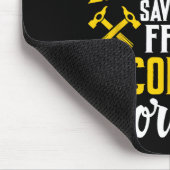 Roofer Funny Roofing Tee For Coworker Novelty マウスパッド (コーナー)