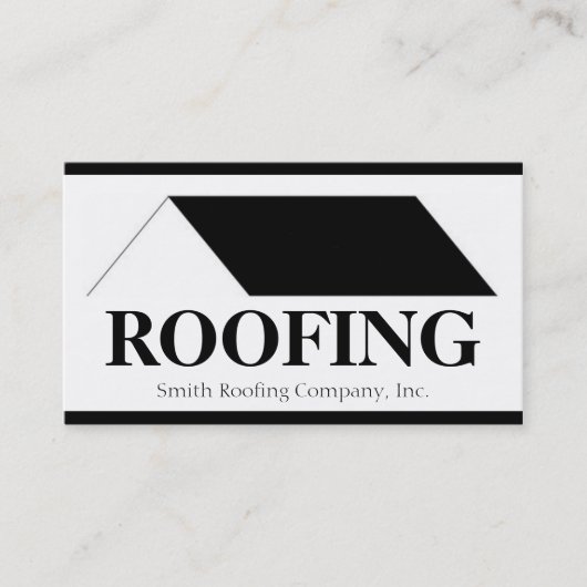 Roofer Roofing Contractor Company 名刺 (正面)