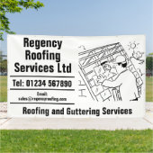 Roofing and Guttering Repairs 横断幕 (外側)