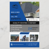 Roofing Business Blue チラシ (正面)