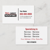 Roofing Business Cards 名刺 (正面/裏面)