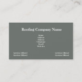 Roofing Companyの名刺 名刺 (裏面)