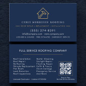 Roofing Company Contractor QR Code 名刺