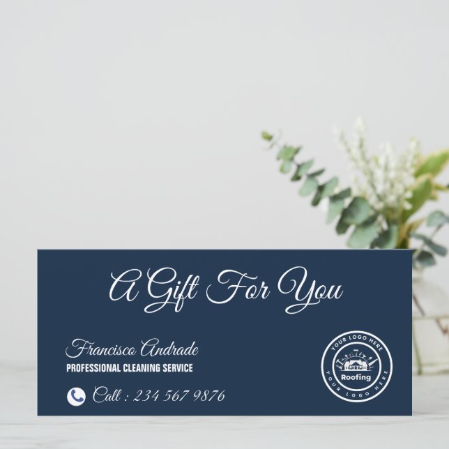 Roofing Company | Custom Logo Services (スタンド正面)