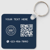 Roofing Company | Custom Logo Services キーホルダー (裏面)