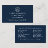 Roofing Company | Custom Logo Services 名刺 (正面/裏面)