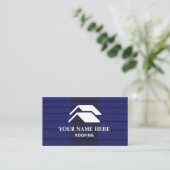 Roofing Contractor Professional Royal Blue Shingle 名刺 (スタンド正面)