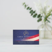 Roofing Roofer American Flag 名刺 (スタンド正面)