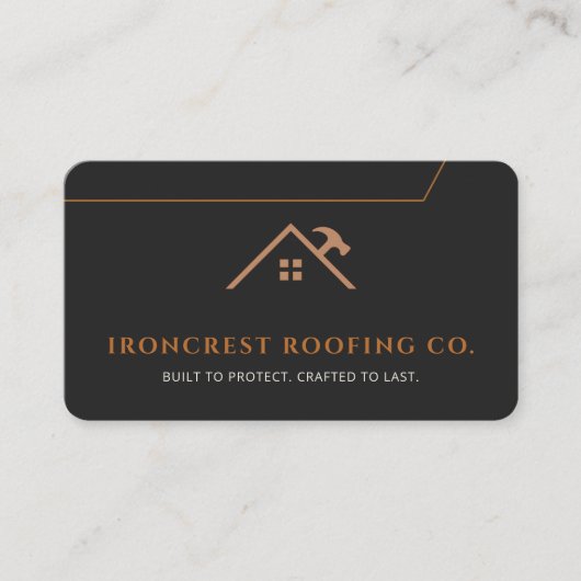 Roofing Roofer Construction 名刺 (正面)
