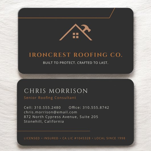 Roofing Roofer Construction 名刺