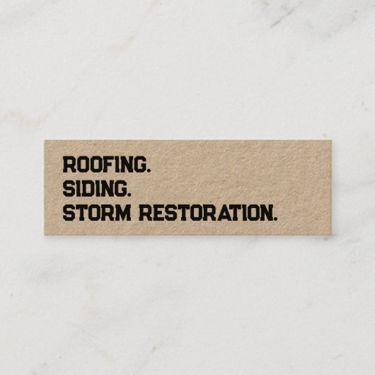 Roofing Siding QR スキニー名刺 (正面)