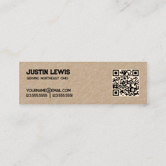 Roofing Siding QR スキニー名刺 (裏面)