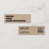 Roofing Siding QR スキニー名刺 (正面/裏面)