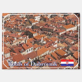 Roofscape of Dubrovnik in Croatia, travel マグネット