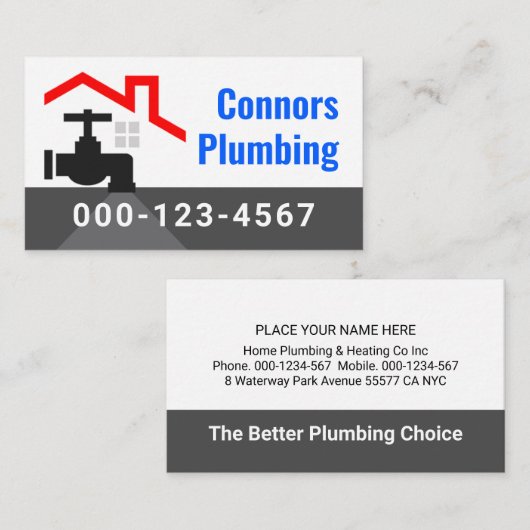 Rooftop Building With Leaking Faucet 名刺 (正面/裏面)