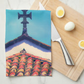 Rooftop Visitors : Funchal, Madeira (Portugal) キッチンタオル (四つ折り)