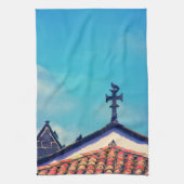 Rooftop Visitors : Funchal, Madeira (Portugal) キッチンタオル (縦)