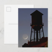 Rooftop Water Tower | Crescent Moon New Jersey ポストカード (正面/裏面)