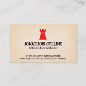 Rookロゴ | チェスクラブ 名刺 (裏面)