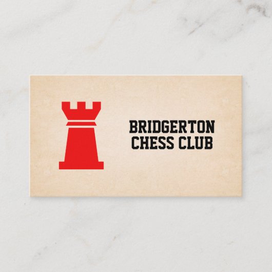 Rookロゴ | チェスクラブ 名刺 (正面)