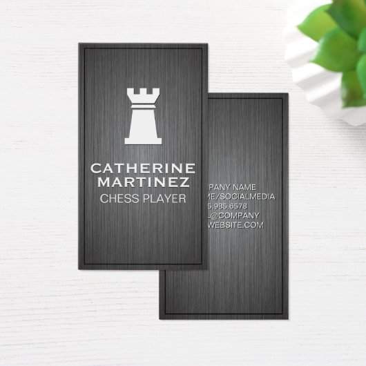 Rookロゴ |金属の背景 (デスク)